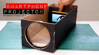 Build A Smartphone Projector Using Shoebox [upl. by Aizatsana]