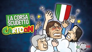 AUTOGOL CARTOON  La corsa Scudetto [upl. by Ettevey]