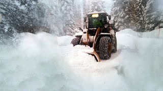 Snow Plowing in Fresh Winter Weather  Snow Removing Machinery  Snow Clearing in Snowfall [upl. by Ciryl]