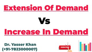 Extension Of Demand Vs Increase In Demand  Difference Extension Of Demand amp Increase In Demand [upl. by Anera]