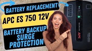 How to Replace Battery APC Battery Backup amp Surge Protection  APC ES 750 12v [upl. by Sverre357]