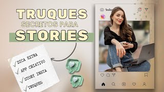 Truques CRIATIVOS e SECRETOS do Instagram stories  atualizado 2021  dica de app criativo [upl. by Terina376]