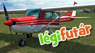 A kecskédi futárgép  Cessna 152 HASLO  2016 július 5 [upl. by Hidie]