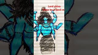 Lord Shiva drawing anime version [upl. by Arremat]