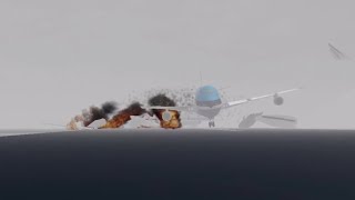 Tenerife Airport Disaster 1977 Roblox Crash Animation [upl. by Evangelin985]