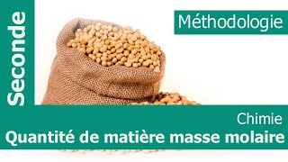 Questce que la quantité de matière et le nombre dAvogadro  Comment calculer une masse molaire [upl. by Birch]