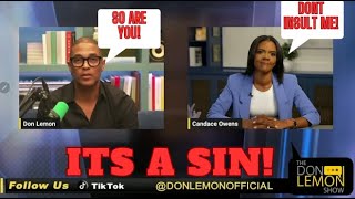 Candace Owens CONFRONTS Don Lemon LIVE [upl. by Kroy]