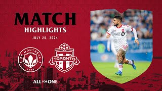 MATCH HIGHLIGHTS Toronto FC at CF Montreal  July 20 2024 [upl. by Aicilak]