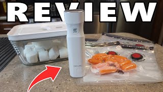 ZWILLING Fresh amp Save Vacuum Sealer Machine Starter Set Review [upl. by Neelyar]