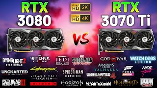 20 Games on RTX 3080 vs RTX 3070 Ti in 2023  1440p amp 4K [upl. by Nnaxor]