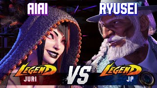 SF6 ▰ AIAI Juri vs RYUSEI JP ▰ High Level Gameplay [upl. by Akenat286]