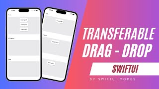 Transferable with Drag  Drop by SwiftUI [upl. by Annahgiel]