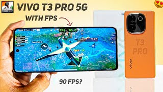 Vivo T3 Pro 5g Bgmi Test with Fps Meter  best phone under 22k 😯 [upl. by Grannia431]