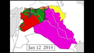 OLD  Every Day of the Syrian and Iraqi Civil Wars March 2011  August 2015 [upl. by Natika521]