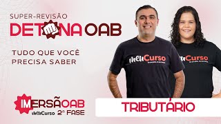 Detona 2ª Fase do 41º Exame de Ordem Tributário  MeuCurso  AO VIVO [upl. by Knowlton951]