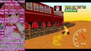 MK64 Kalimari Desert 3lap 20483 PAL [upl. by Voletta]