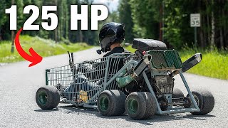 Worlds fastest Shopping Kart Hits the Streets [upl. by Ashlin]