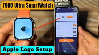 How to set apple logo in t900 ultra smart watch  T900 ultra smart watch me apple logo kaise lagaye [upl. by Aihsirt]