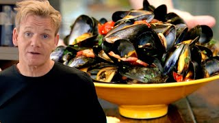 Gordon Ramsays Steamed Mussels [upl. by Brookner]