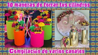 10 formas de forrar nuestros cilindros para candy bar compilación de varios canales [upl. by Esoranna413]