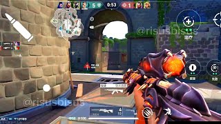 90fps Valorant Mobile Reyna on Breeze Map 🔥 [upl. by Ytsim]