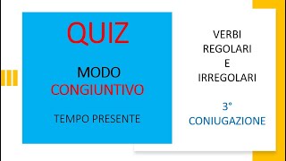 Italiano per stranieri Lezione 131 QUIZ CONGIUNTIVO PRESENTE [upl. by Glynas]