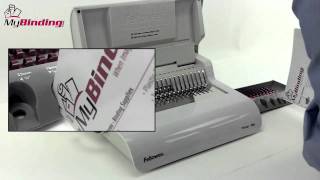 Fellowes Pulsar 300 Plastic Comb Binding Machine Demo  5216601 [upl. by Yleen]