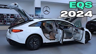 2024 Mercedes EQS Sedan Review  Ultimate Luxury Interior Exterior [upl. by Jonme]