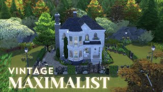 Vintage Maximalist Family Home 🌿 The Sims 4 Speed Build [upl. by Qooraf198]