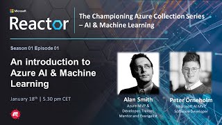 Championing Azure  An introduction to Azure AI amp Machine Learning S1 E1 [upl. by Anoynek]