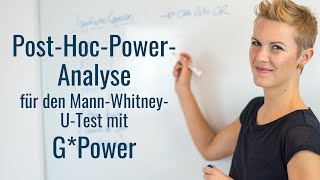 PostHocPowerAnalyse mit GPower für den MannWhitneyUTest [upl. by Anile]