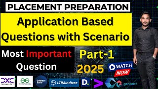 Application Based Questions with Scenario Part1 scenario question [upl. by Imena952]