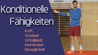 Konditionelle Fähigkeiten  Motorische Hauptbeanspruchungsformen Trainingslehre  Sportmatura [upl. by Anital646]