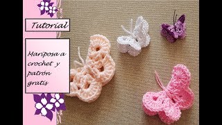 FACILÍSIMO Mariposa a crochet y patrón gratis [upl. by Walton]