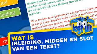 Wat is de inleiding het midden en het slot van een tekst [upl. by Annaehr]