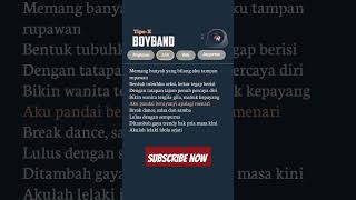 lirik lagu boyband tipex [upl. by Cnut149]