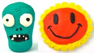 Playdoh Plants vs Zombies Super Mario Adventure Time Disney Planes Surprise Eggs [upl. by Mcnelly]