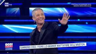 Sanremo 2022 Fiorello grande mattatore dellAriston  Oggi è un altro giorno 02022022 [upl. by Infeld]