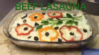 Beef Lasagna  Easy to cook recipe recipes lasagna beeflasagna lasagnarecipe lasagnalover [upl. by Nowahs]