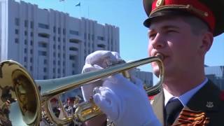 Russian Anthem  2017 Victory Day Parade in Khabarovsk [upl. by Lovash]