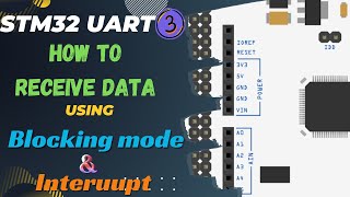 STM32 UART 3  Receive Data in Blocking Mode amp Interrupt [upl. by Siclari]