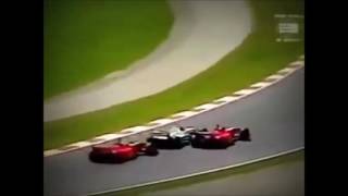 Michael amp Ralf Schumacher vs Rubens Barrichello 2000 Spain [upl. by Razaele697]