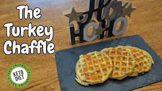 The Leftover Turkey Chaffle  4K  chaffle keto leftoverrecipe 2023 [upl. by Uahsoj]