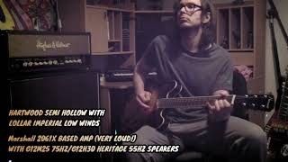 Hartwood Semi Hollow Lollars With Greenback 75Hz 55Hz Mix VERY LOUD [upl. by Felicio]