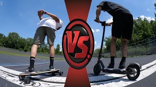 ELECTRIC SKATEBOARD vs ELECTRIC SCOOTER [upl. by Lisa]