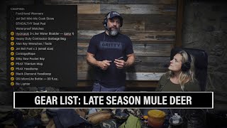 EP 663 GEAR LIST LATE SEASON MULE DEER  10DAY BACKCOUNTRY HUNT  🎙️ GRITTY [upl. by Nordgren]