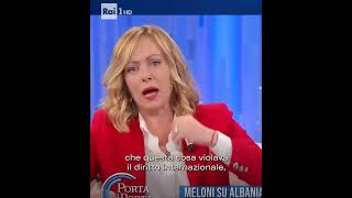 Protocollo ITALIAALBANIA italiani politica vergogna meloni ursulavonderleyen [upl. by Jegar]