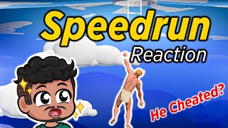 A difficult Game About Climbing SPEEDRUN REACTION [upl. by Enyrehtak]