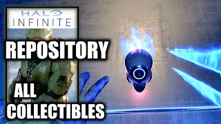 Halo Infinite  Repository All Collectible Locations All Skulls amp UNSC Audio Logs [upl. by Sinne]