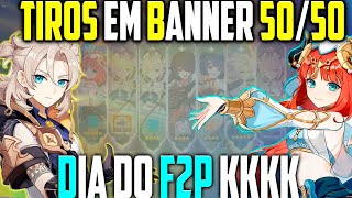 RODOU NO 5050 TIROS F2P EM BANNER ALBEDO e NILOU AGORA VEM QIQI  GENSHIN IMPACT [upl. by Emerej]